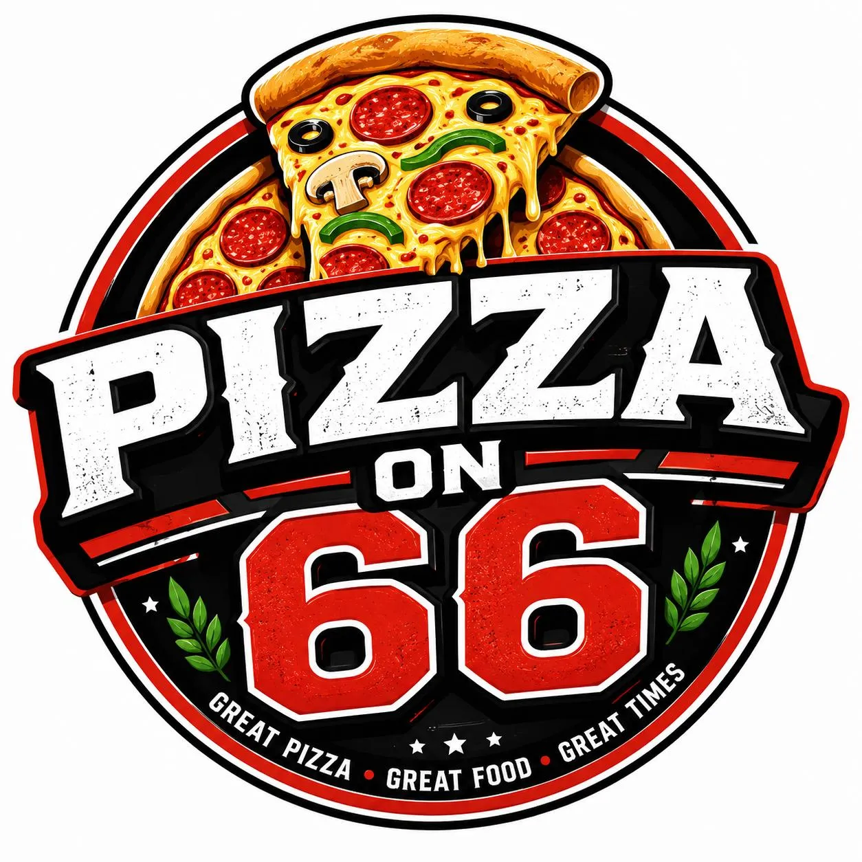 Pizza On 66 Mill Woods Edmonton Logo